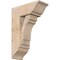 Ekena Millwork Merced Traditional Smooth Bracket w/ Offset Brace, Douglas Fir, 7 1/2"W x 18"D x 26"H BKT0806X18X26MRC01SDF - alternate 1